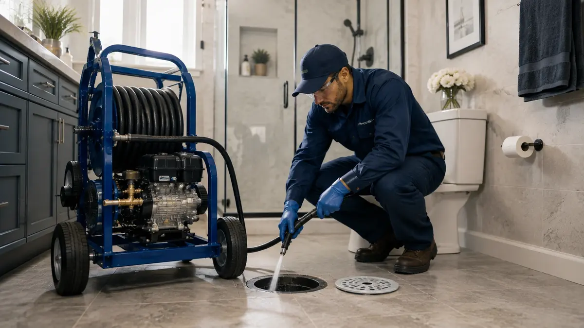 Bathroom Drain Hydro Jetting in Los Banos