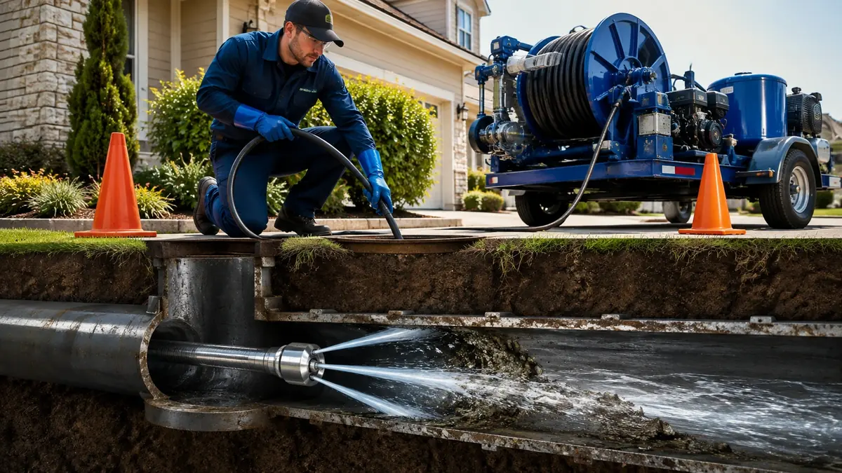 Main Sewer Line Hydro Jet Cleaning in Los Banos
