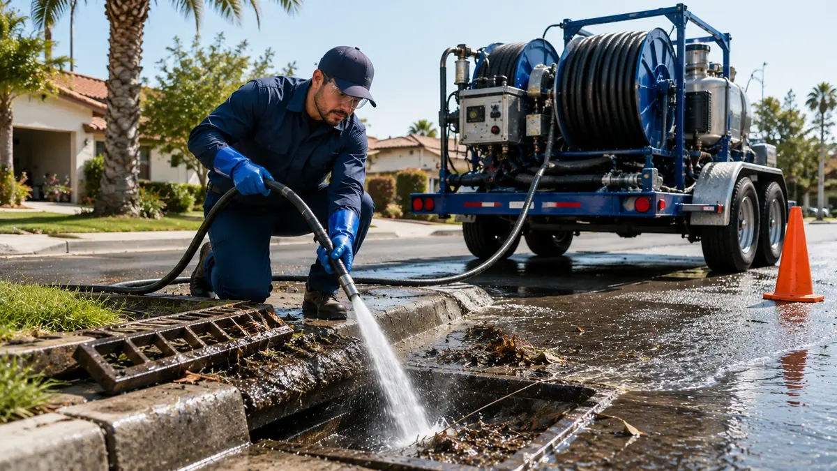 Storm Drain Hydro Jet Cleaning in Los Banos