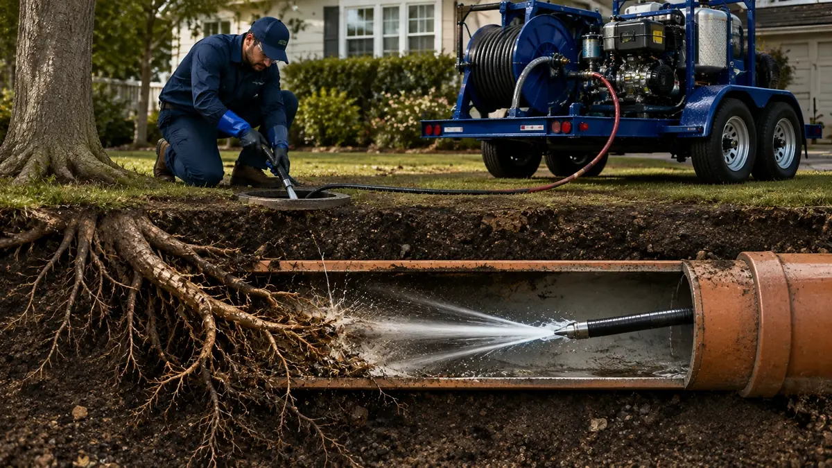Tree Root Removal with Hydro Jetting in Los Banos